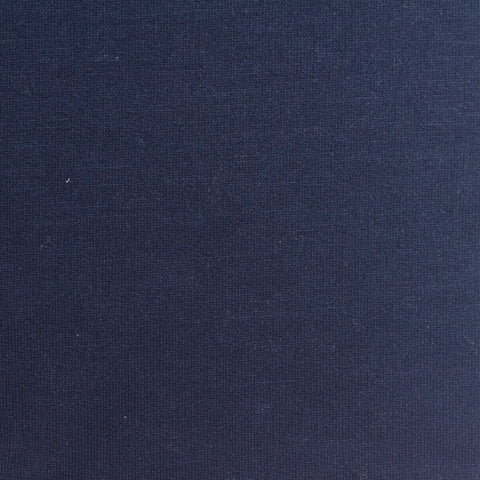 Polyester Viscose Stretch French Terry Fabric, 240 gsm, 170 cm — Navy