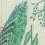 Green Leaves Rib Knit, Polyester — texture