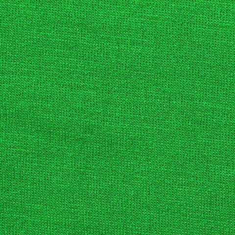 Polyester Viscose Stretch French Terry Fabric, 240 gsm, 170 cm — Green