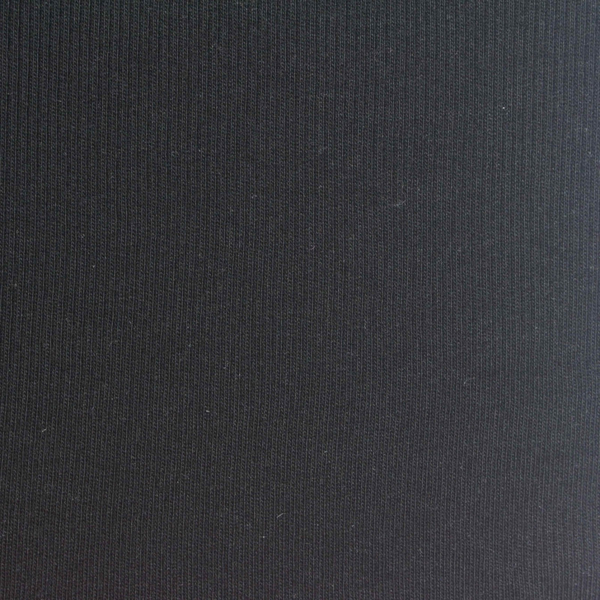Cotton Modal Stretch Rib Knit Fabric, 200 gsm, 140 cm — Black
