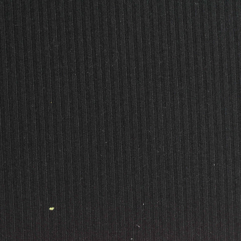 Black Pinstripe Rib Knit, Viscose