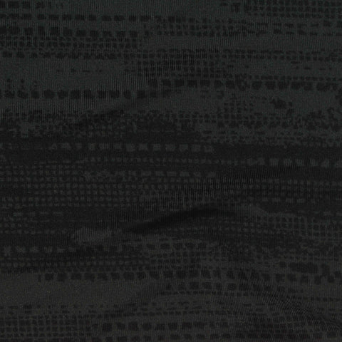 Black Textured-Band Jersey Knit, Polyester