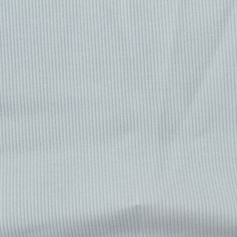 Cotton Viscose Stretch Rib Knit Fabric, 260 gsm, 150 cm — Blue