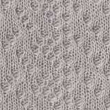 Grey Textured Pointelle Knit, Polyester — texture