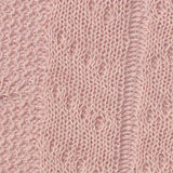 Pink Openwork Pointelle Knit, Polyester — texture