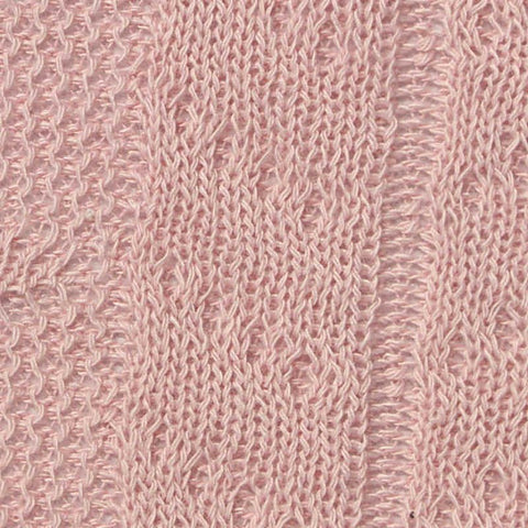 Pink Openwork Pointelle Knit, Polyester