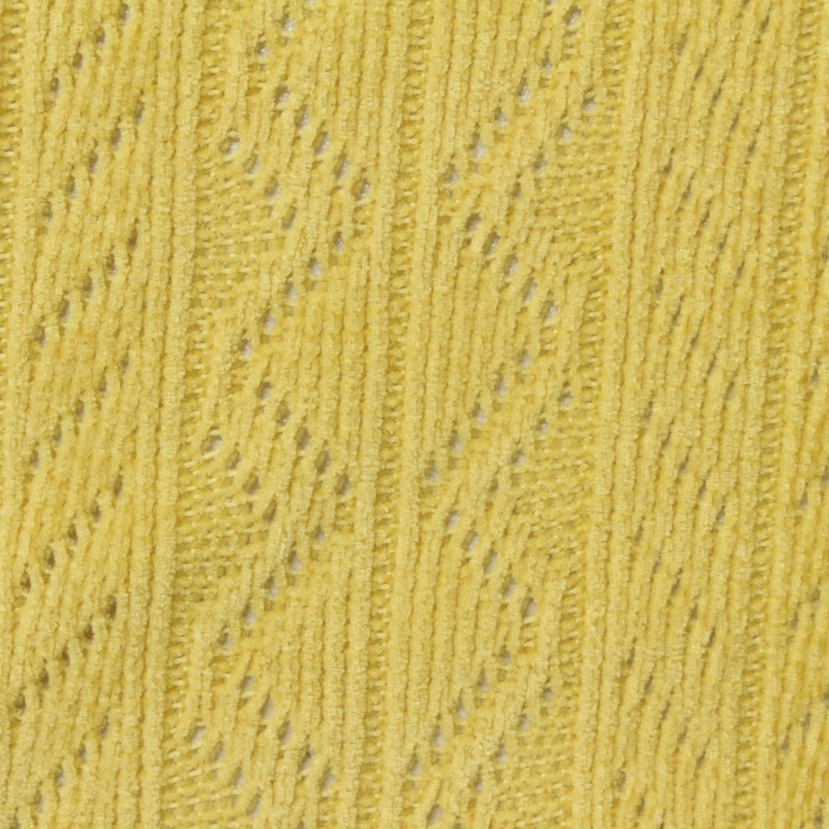 Yellow Openwork-Diamond Chenille, Polyester