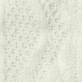 Cream Openwork Pointelle Knit, Polyester — texture