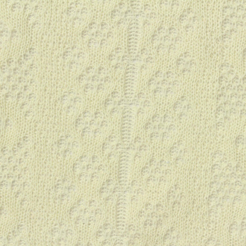 Off-White Openwork Pointelle Knit, Polyester