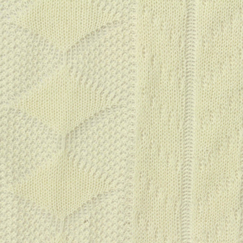 Cream Openwork Pointelle Knit, Polyester, 270 gsm