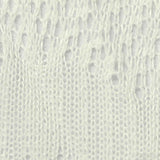 100% Polyester Pointelle Knit Fabric, 230 gsm, 155 cm — White — texture