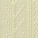 Cream Vertical-Eyelet Pointelle Knit, Polyester — texture