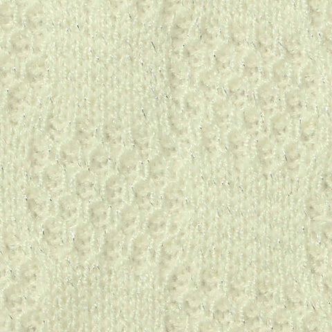 Off-White Tone-on-Tone Pointelle Knit, Viscose-Nylon