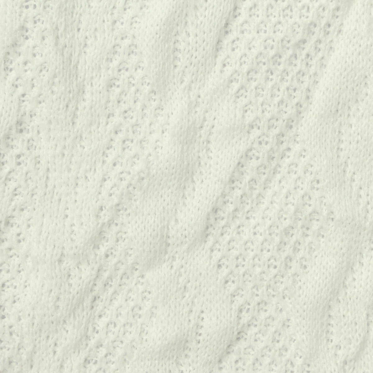 Off-White Eyelet Pointelle Knit, Polyester