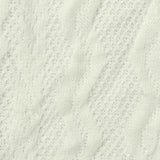 Off-White Eyelet Pointelle Knit, Polyester