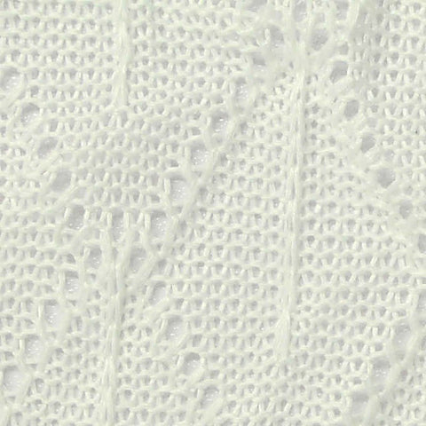 White Openwork Pointelle Knit, Polyester