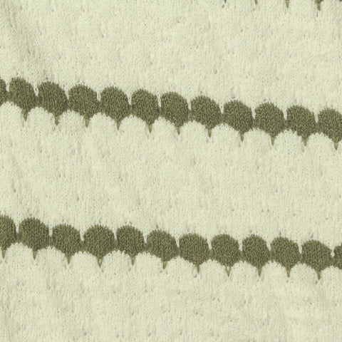 Jacquard Polyester Cotton Chunky Knit Fabric, 240 gsm, 160 cm — White