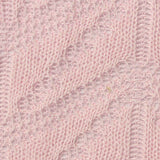 Pink Leaf Pointelle Knit, Polyester — texture