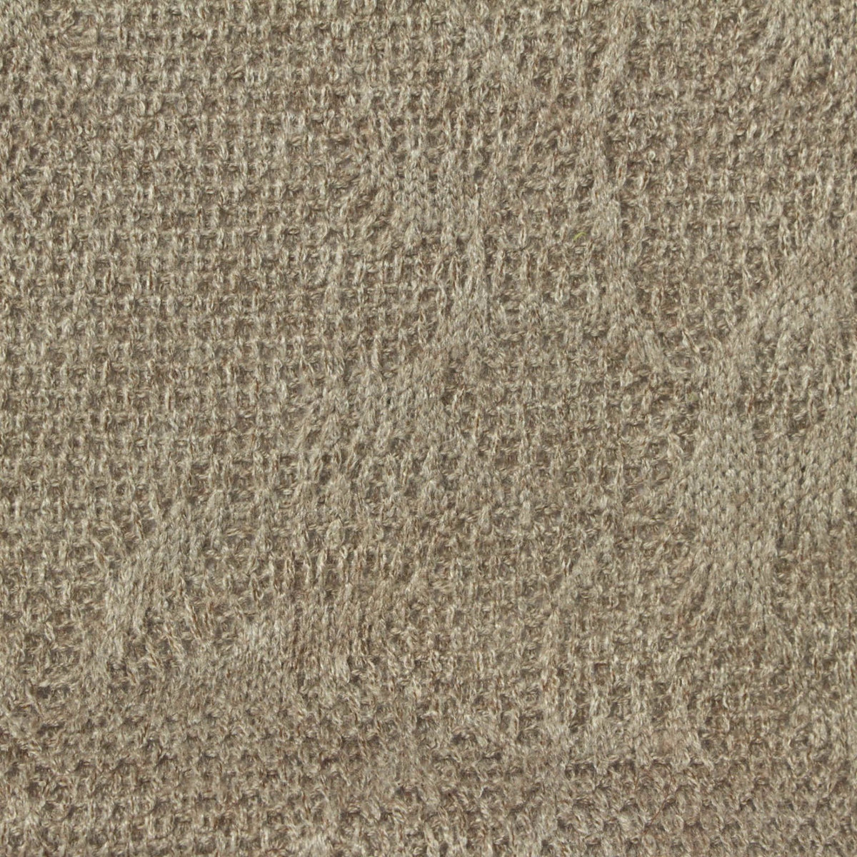 Viscose Polyester Blend Pointelle Knit Fabric, 270 gsm, 163 cm — Khaki