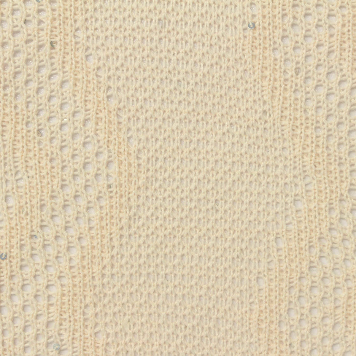 Cream Openwork Pointelle Knit, Polyester, 260 gsm, 165 cm