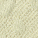 Cream Geometric Pointelle Knit, Viscose-Nylon — texture