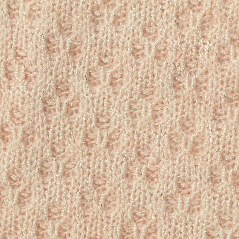 Peach Tone-on-Tone Pointelle Knit, Viscose-Nylon