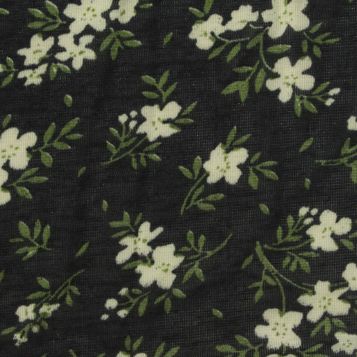White Flowers Knit, Polyester
