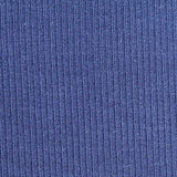 Polyester Stretch Rib Knit Fabric, 330 gsm, 164 cm — Blue — texture