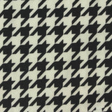Black Houndstooth Milk Silk Knit, Polyester