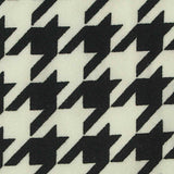 Black Houndstooth Milk Silk Knit, Polyester — texture