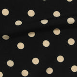 Black Dots Linen-Look, Polyester