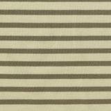 Cream Horizontal-Stripe Jersey Knit, Poly-Viscose