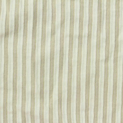 Light Beige Stripe Jersey Knit, Poly-Cotton