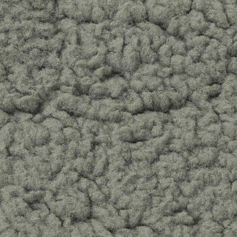100% Polyester Sherpa Fleece Fabric, 240 gsm, 172 cm — Grey