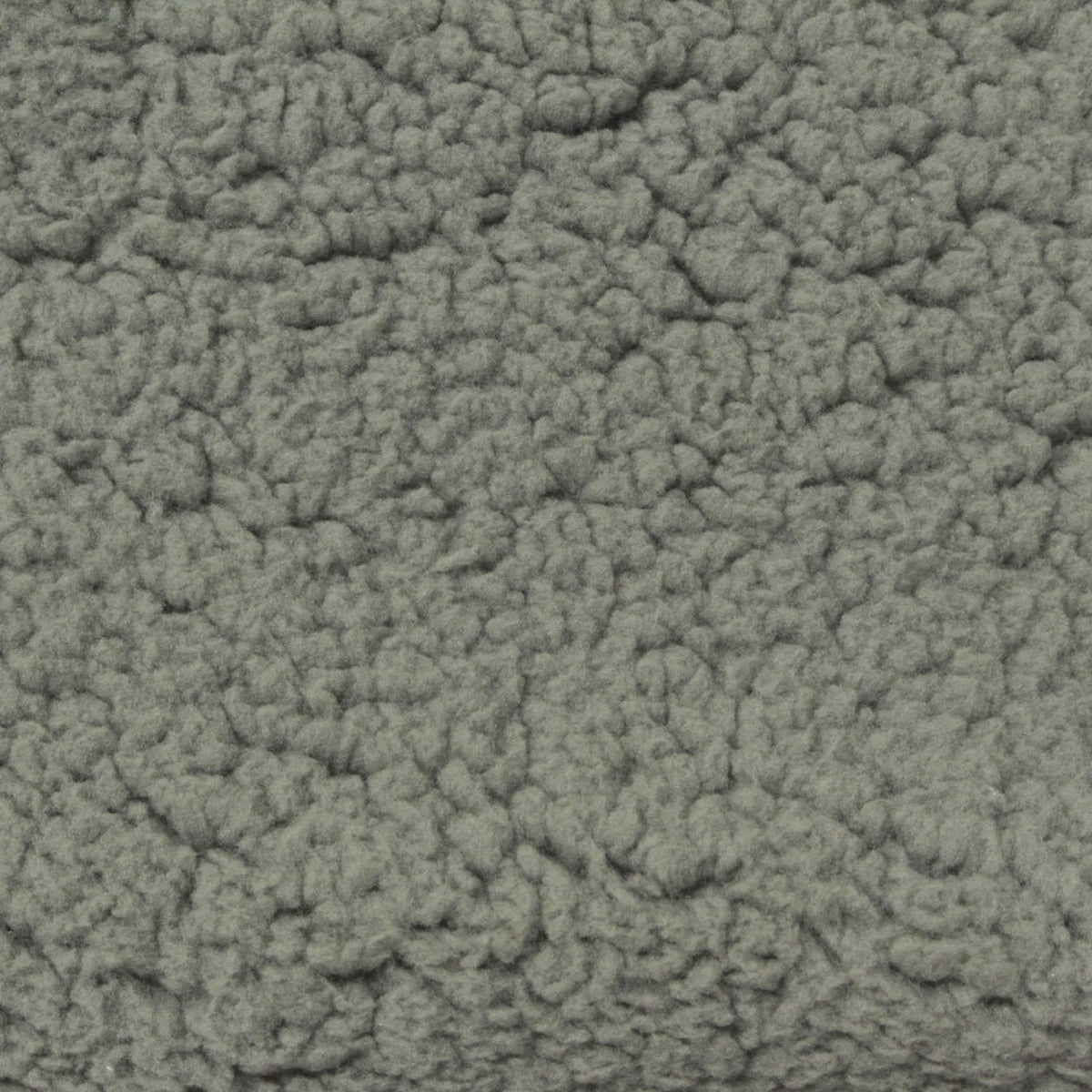 100% Polyester Sherpa Fleece Fabric, 240 gsm, 172 cm — Grey