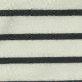 Black Horizontal-Stripe Jersey Knit, Poly-Viscose — texture