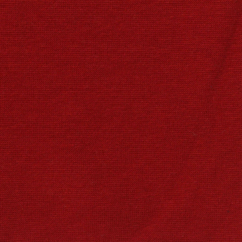 Cotton Polyester Stretch Rib Knit Fabric, 300 gsm, 178 cm — Red