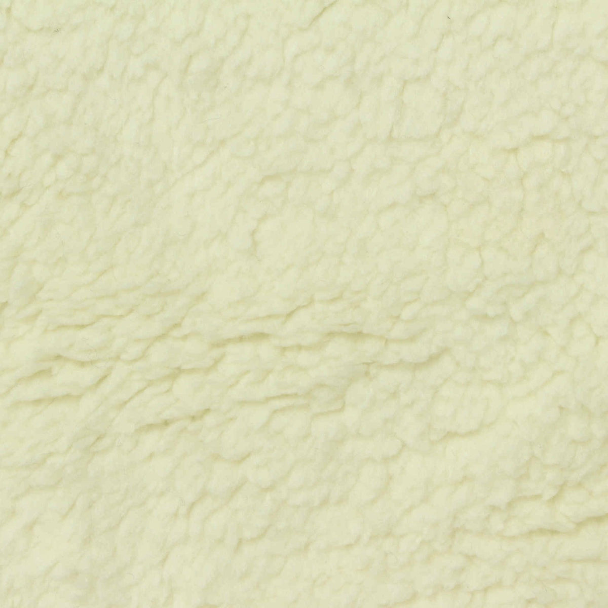 100% Polyester Sherpa Fleece Fabric, 250 gsm, 170 cm — Yellow