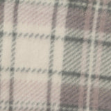 White Plaid Chunky Knit, Polyester