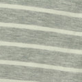 Light Grey Horizontal-Stripe French Terry, Poly-Viscose, 220 gsm