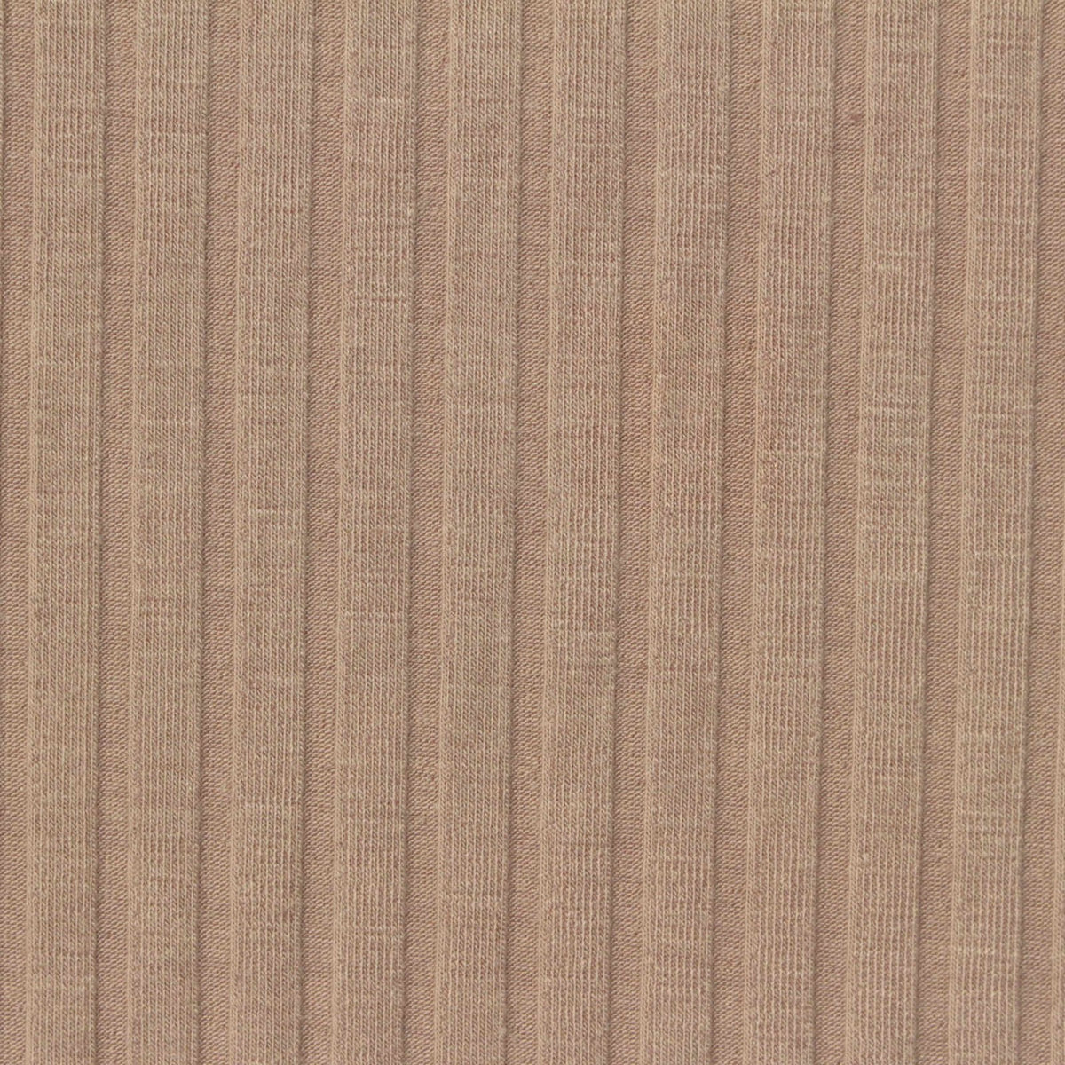 Polyester Viscose Stretch Rib Knit Fabric, 230 gsm, 130 cm — Beige
