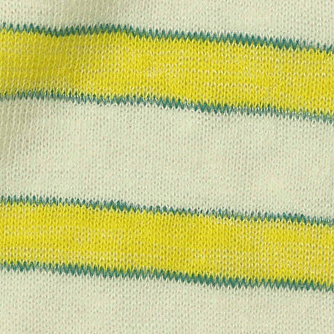 Yellow Stripes Jersey Knit, Cotton-Poly