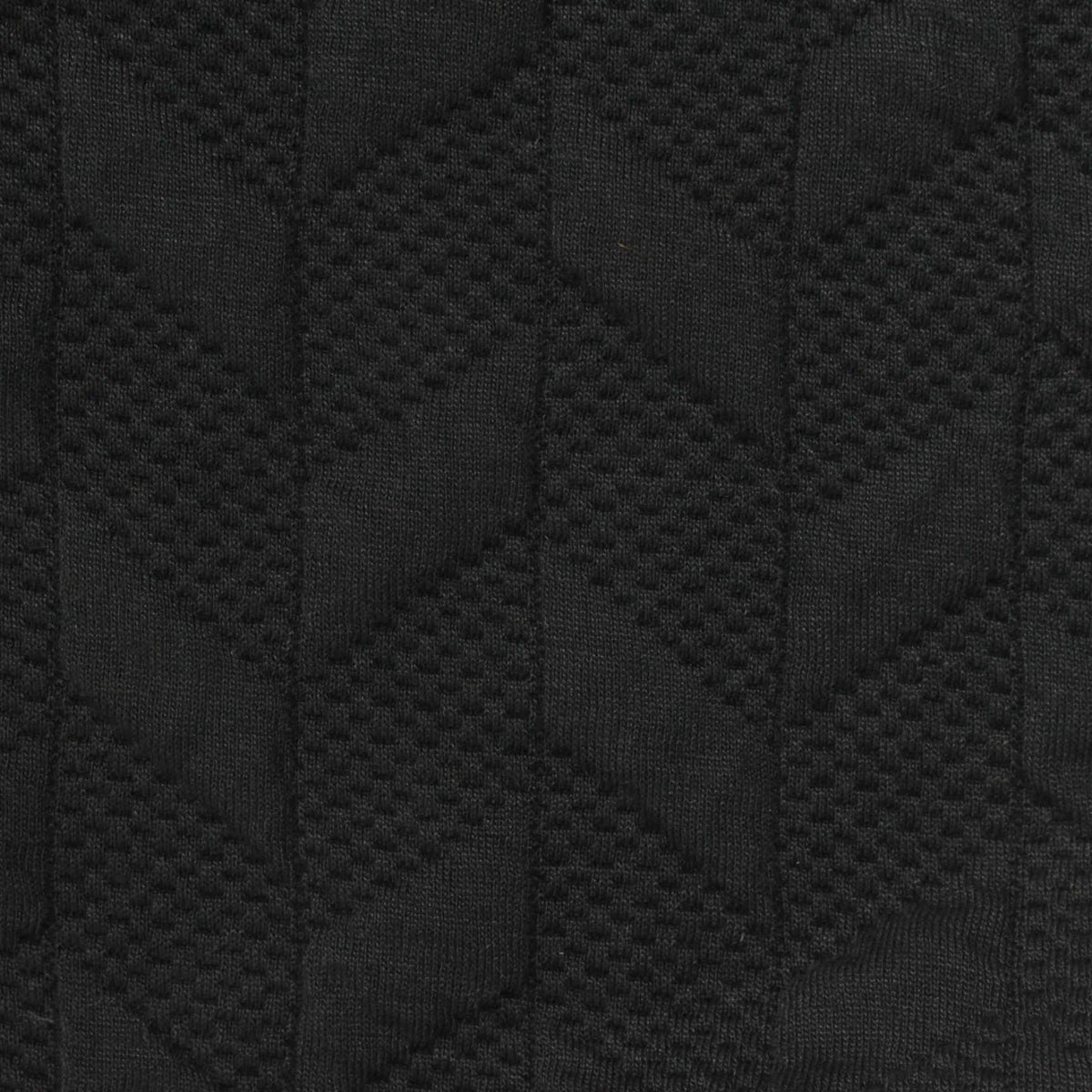 Black Textured-Chevron Jacquard, Polyester
