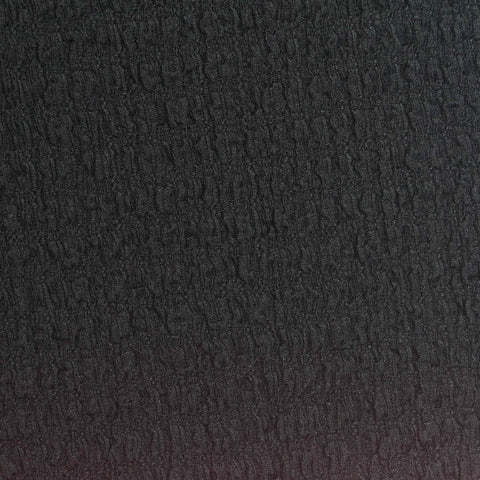 Polyester Stretch Crepe Fabric, 220 gsm, 118 cm — Black