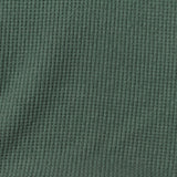 Brushed Polyester Stretch Waffle Knit Fabric, 260 gsm, 138 cm — Green