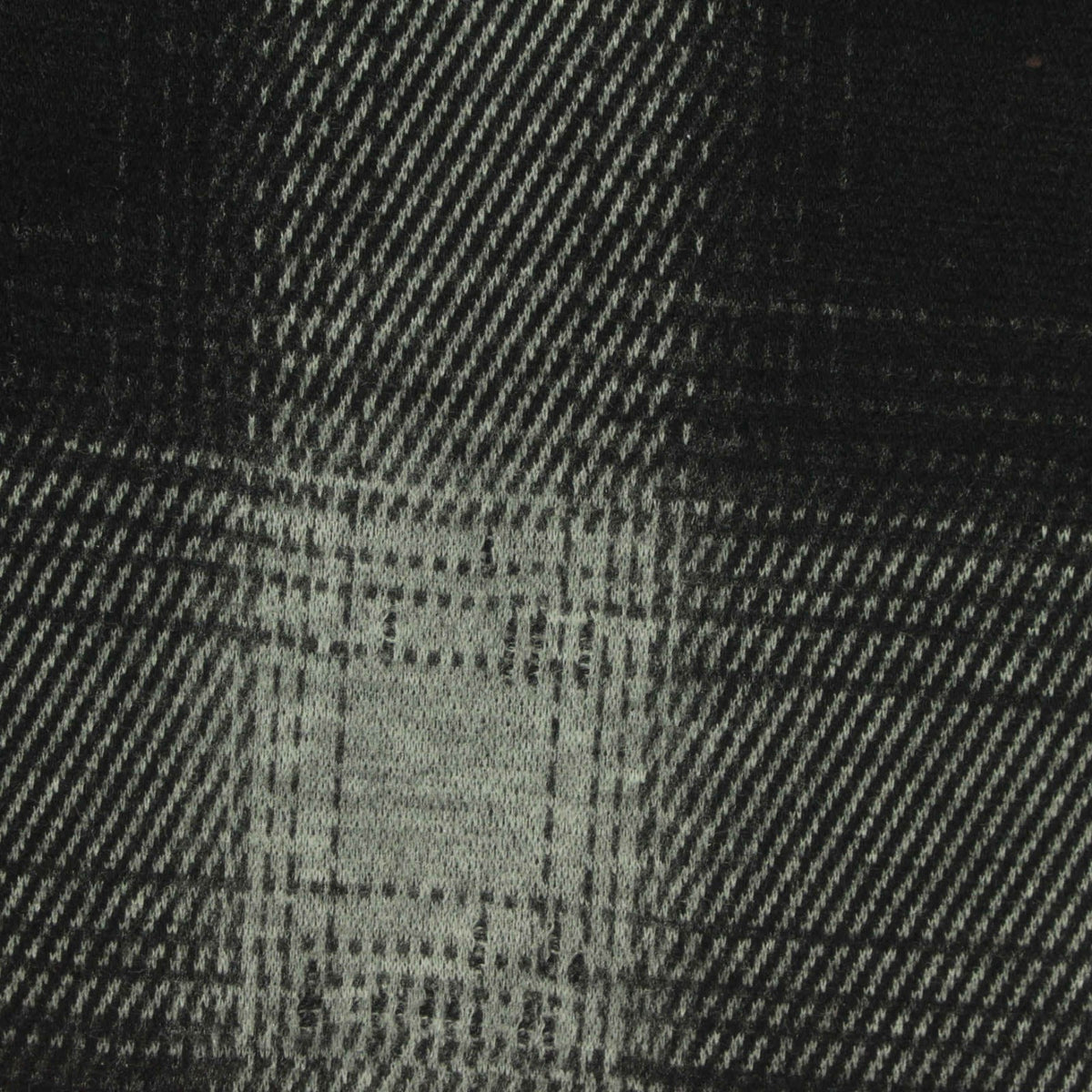 Black Plaid Jacquard, Poly-Viscose, 275 gsm