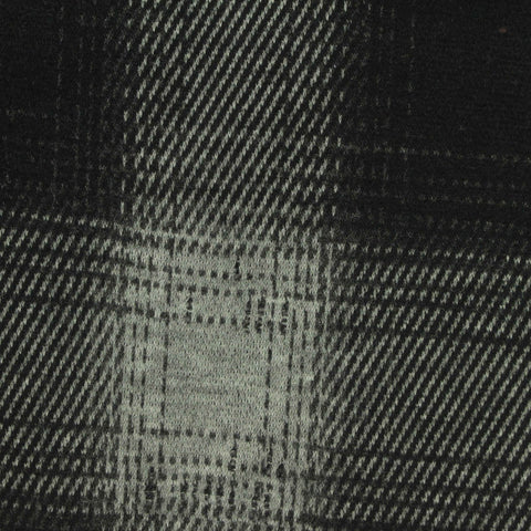 Black Plaid Jacquard, Poly-Viscose, 275 gsm