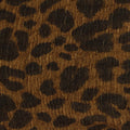 Printed Polyester Stretch Crepe Fabric, 185 gsm, 137 cm — Brown
