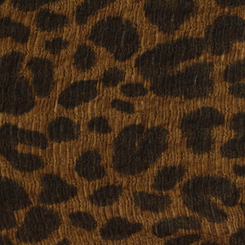 Printed Polyester Stretch Crepe Fabric, 185 gsm, 137 cm — Brown