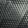 Grey Geometric-Circle Birdseye Knit, Polyester